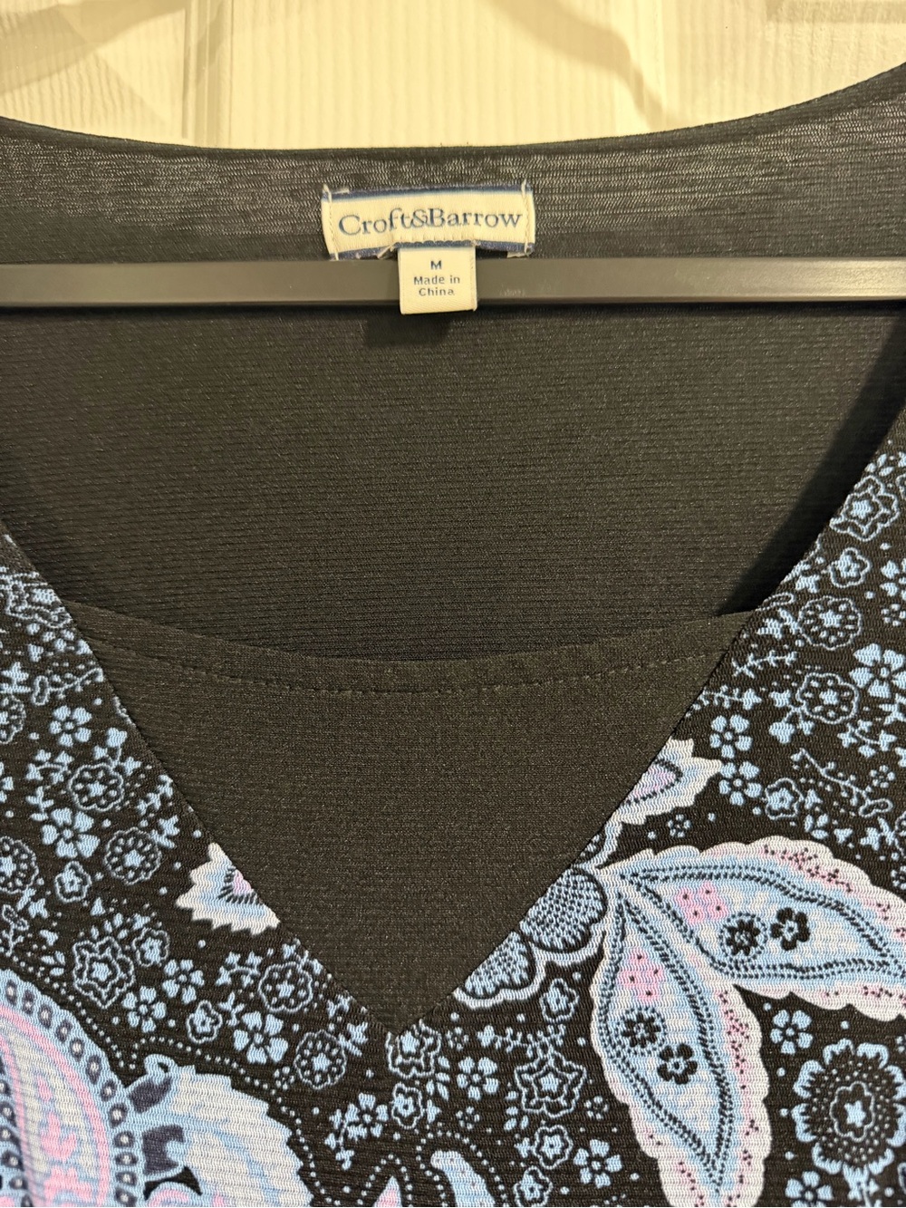 croft & barrow Maxi Dress with Blue and Lavender Paisley - Picture 4 of 6